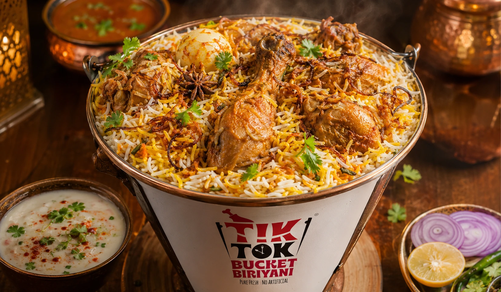 Bucket Biryani Delight: A Hearty and Delicious Meal in One Pot