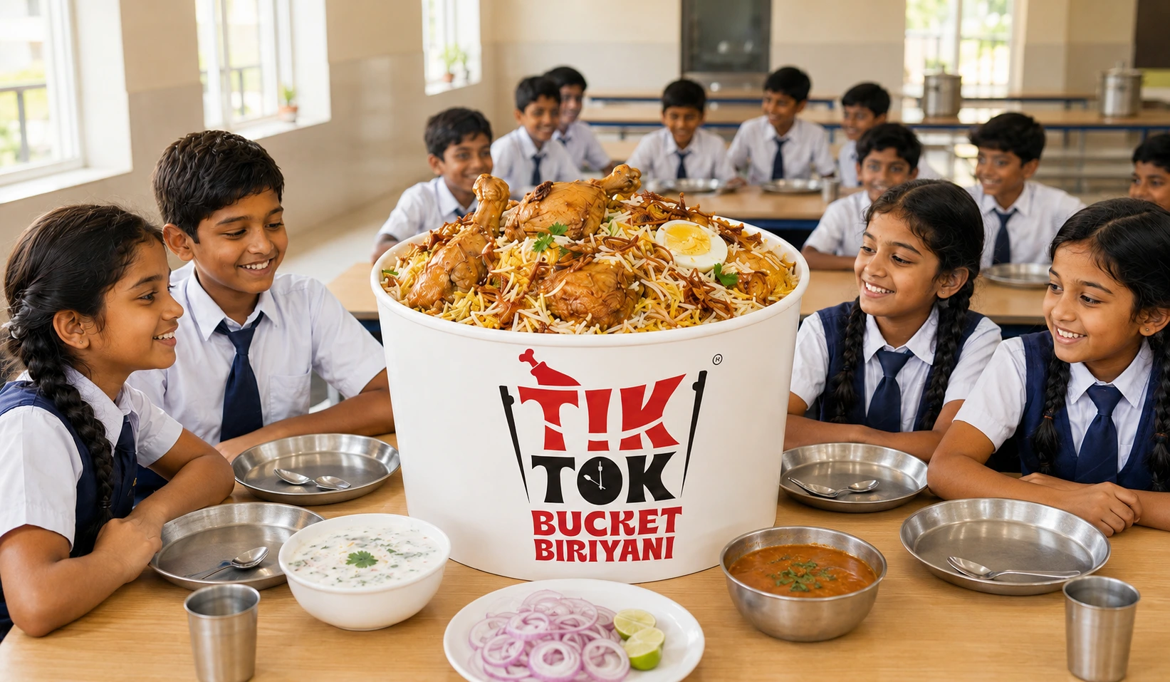 Bucket Biryani Delight: A Hearty and Delicious Meal in One Pot